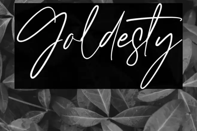 Goldesty Caratteri examples