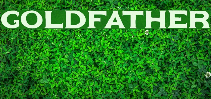 Goldfather Font examples