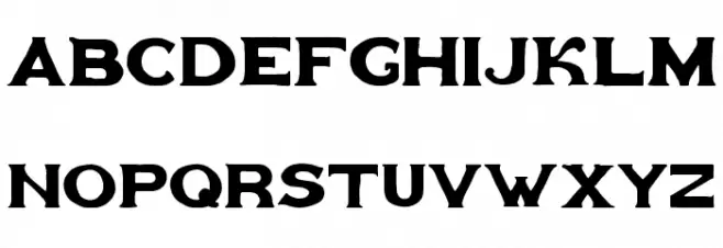 Goldfather Caratteri MINUSCOLO