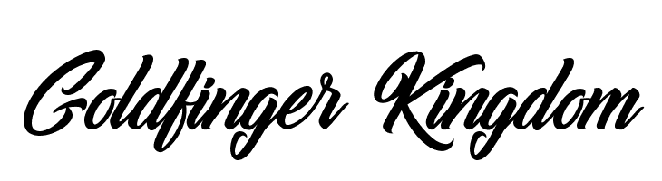 Goldfinger Kingdom  नि: शुल्क फ़ॉन्ट्स डाउनलोड