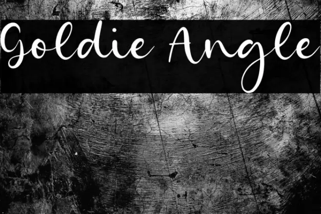 Goldie Angle Font examples
