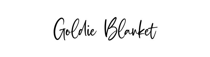 Goldie Blanket  免费字体下载
