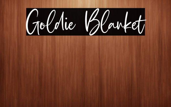 Goldie Blanket Example 3