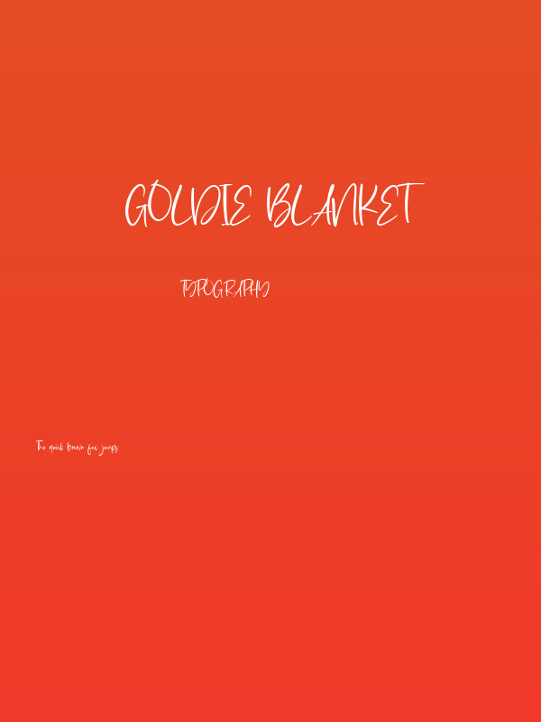 Goldie Blanket Poster