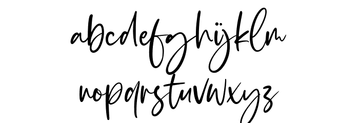 Goldie Blanket Font LOWERCASE