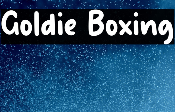 Goldie Boxing Example 1