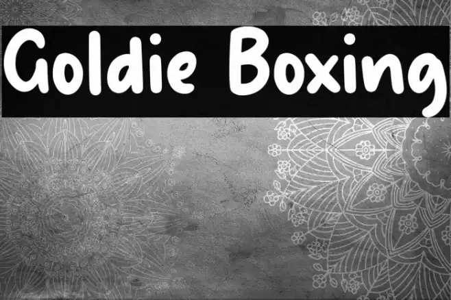 Goldie Boxing Font examples