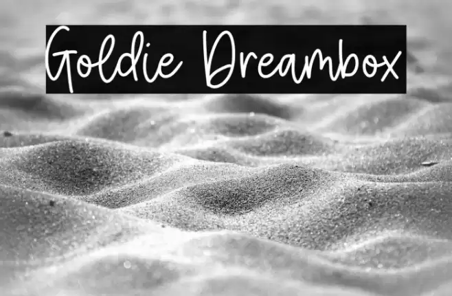 Goldie Dreambox Font examples