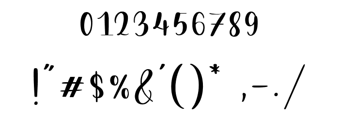 Goldie Rainbow Font OTHER CHARS