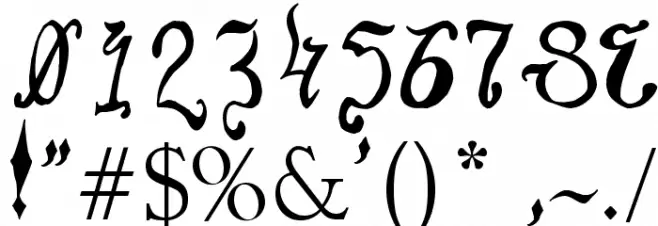 Goldilocks_Reprised Font OTHER CHARS