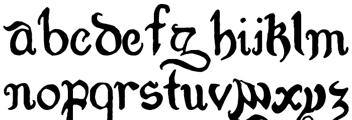 Goldilocks_Reprised Font LOWERCASE