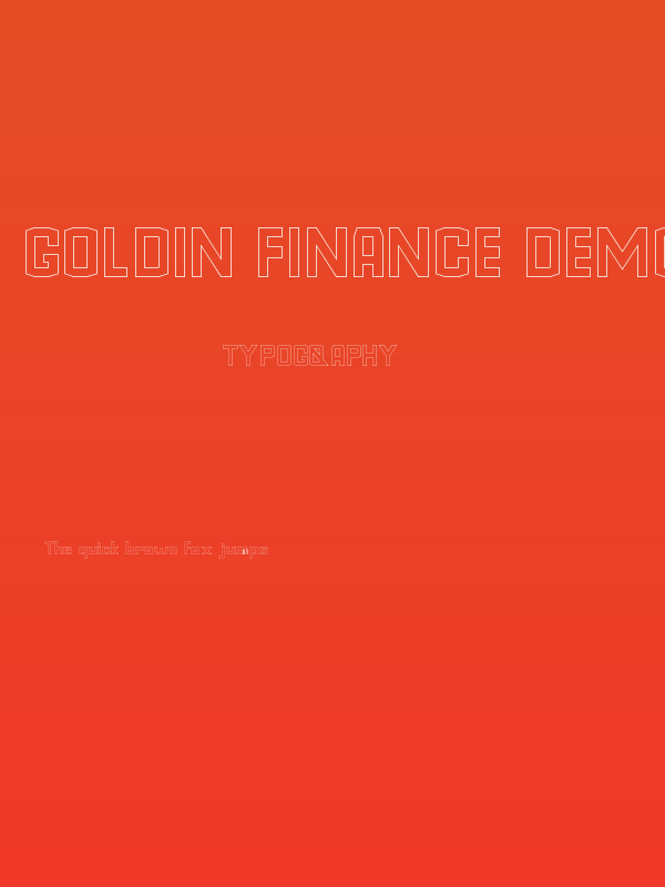 Goldin Finance DEMO Storoke Poster