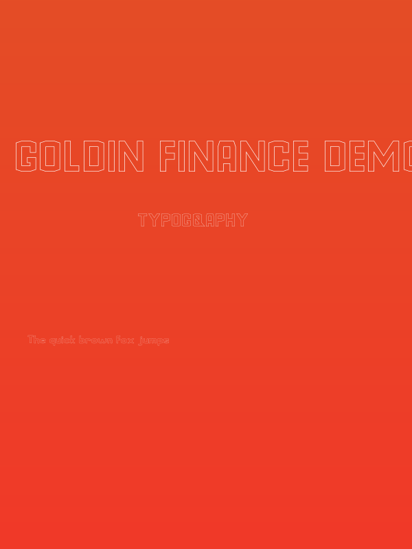 Goldin Finance DEMO Storoke Poster