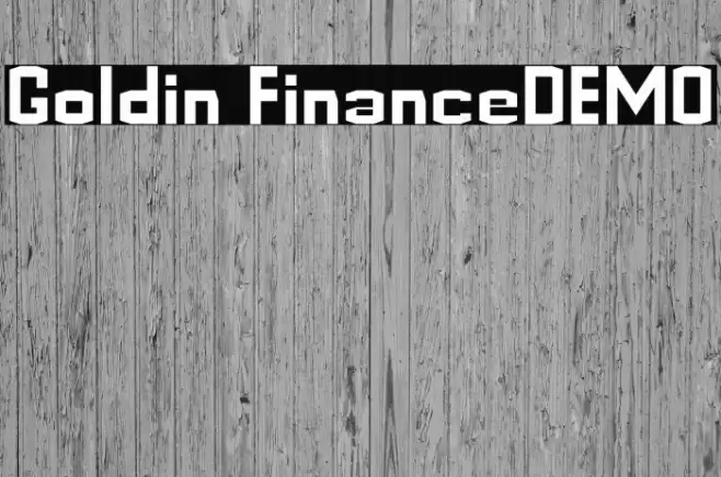 Goldin FinanceDEMO Font examples