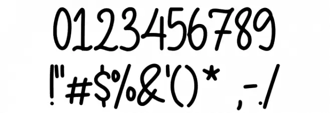 Goldiolus Demo Font OTHER CHARS