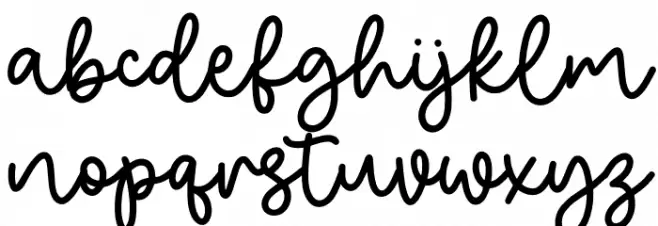 Goldiolus Demo Font LOWERCASE