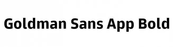 Goldman Sans App Bold  Frei Schriftart Herunterladen