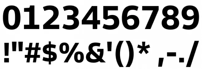 Goldman Sans App Bold Font OTHER CHARS
