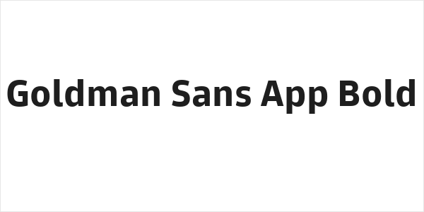 Goldman Sans App Bold Logo