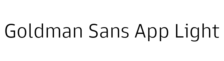 Goldman Sans App Light  les polices de caractères gratuit tlcharger