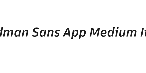Goldman Sans App Medium Italic Logo