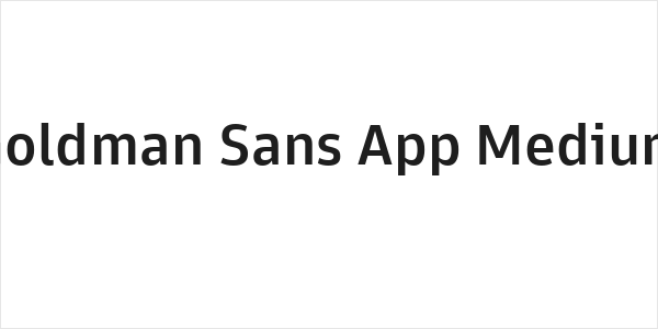 Goldman Sans App Medium Logo