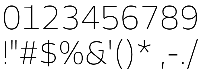 Goldman Sans App Thin Font OTHER CHARS