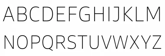 Goldman Sans App Thin Schriftart Groß