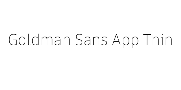 Goldman Sans App Thin Logo