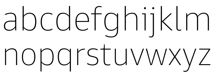 Goldman Sans App Thin Font LOWERCASE