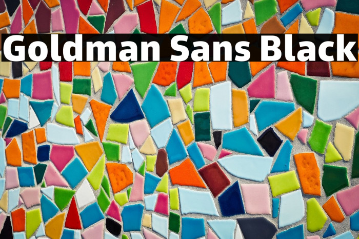 Goldman Sans Black Example 1