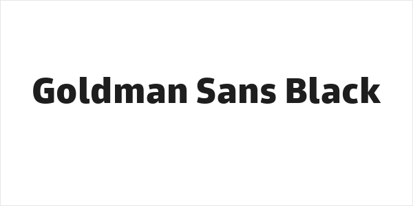 Goldman Sans Black Logo