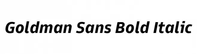 Goldman Sans Bold Italic  Fuentes Gratis Descargar