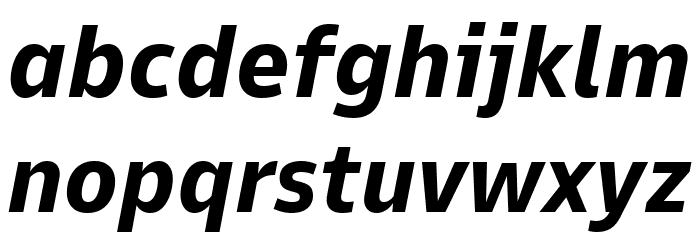 Goldman Sans Bold Italic Font LOWERCASE