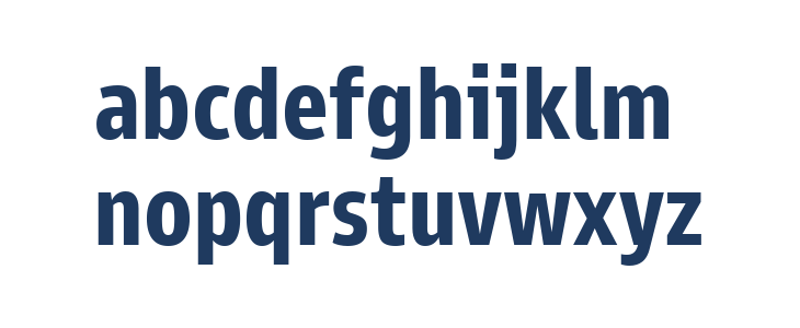 Goldman Sans Condensed App Bold Lowercase