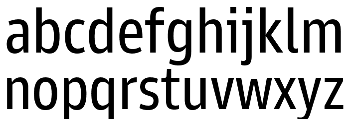 Goldman Sans Condensed App Font LOWERCASE