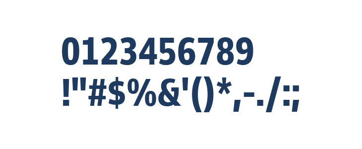 Goldman Sans Condensed Bold Other Characters