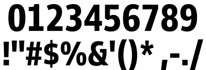 Goldman Sans Condensed Bold Font OTHER CHARS