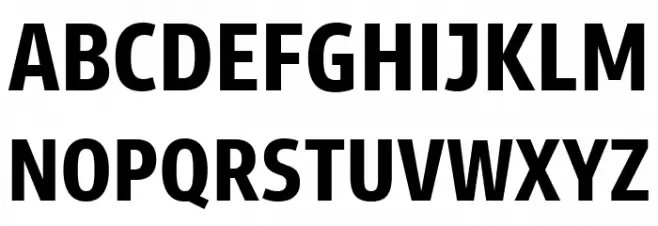 Goldman Sans Condensed Bold フォント 大文字