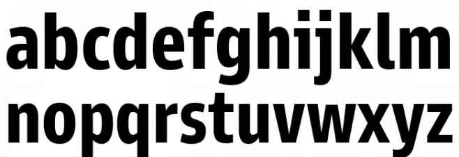 Goldman Sans Condensed Bold Font LOWERCASE