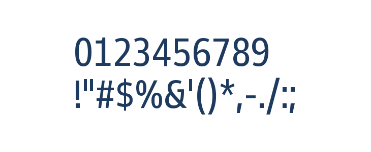 Goldman Sans Condensed VF App Other Characters