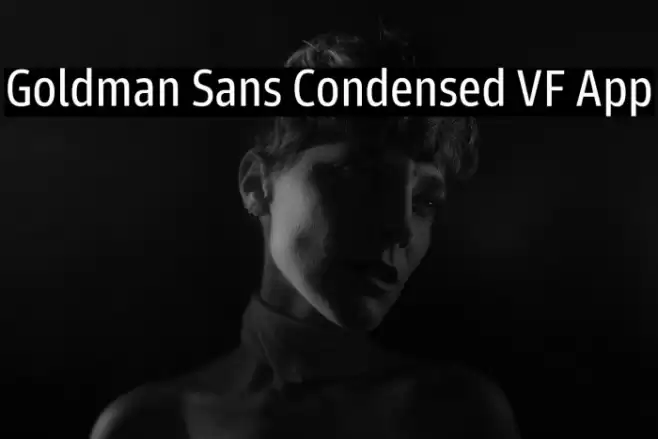 Goldman Sans Condensed VF App Font examples