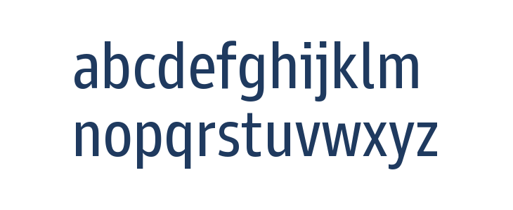 Goldman Sans Condensed VF App Lowercase