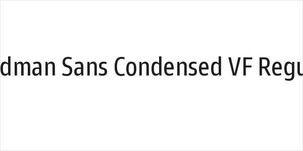 Goldman Sans Condensed VF Regular Logo