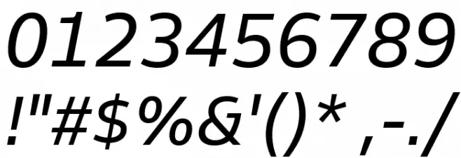 Goldman Sans Italic Font OTHER CHARS