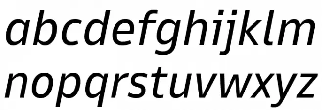 Goldman Sans Italic Fonte MINÚSCULAS