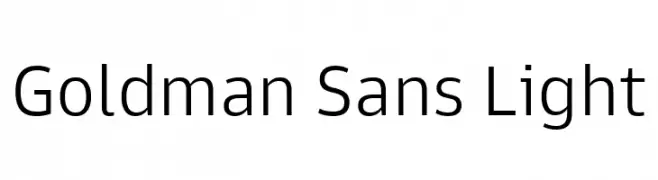 Goldman Sans Light  フリーフォントのダウンロード