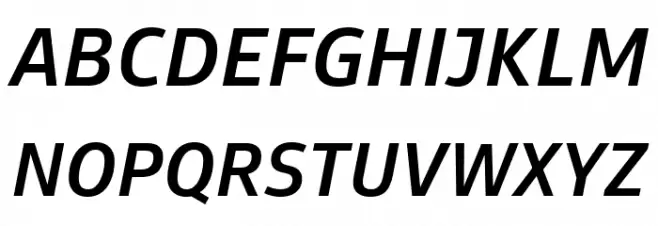 Goldman Sans Medium Italic 字体 大写