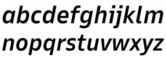 Goldman Sans Medium Italic फ़ॉन्ट लोअरकेस