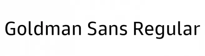 Goldman Sans Regular  Fuentes Gratis Descargar